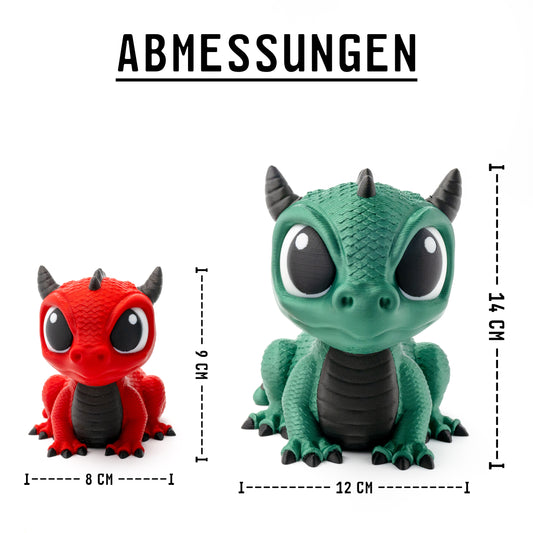 Drachenfigur mit großen Augen – Dekorationshighlight