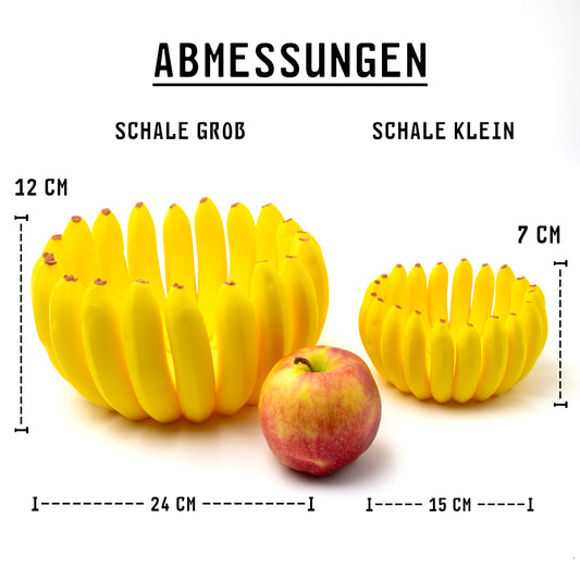 einzigartige Obstschale im Bananendesign