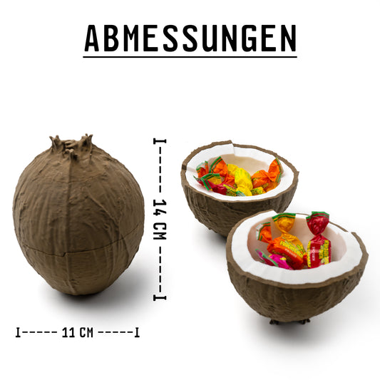 Snack Kokosnuss Schälchen