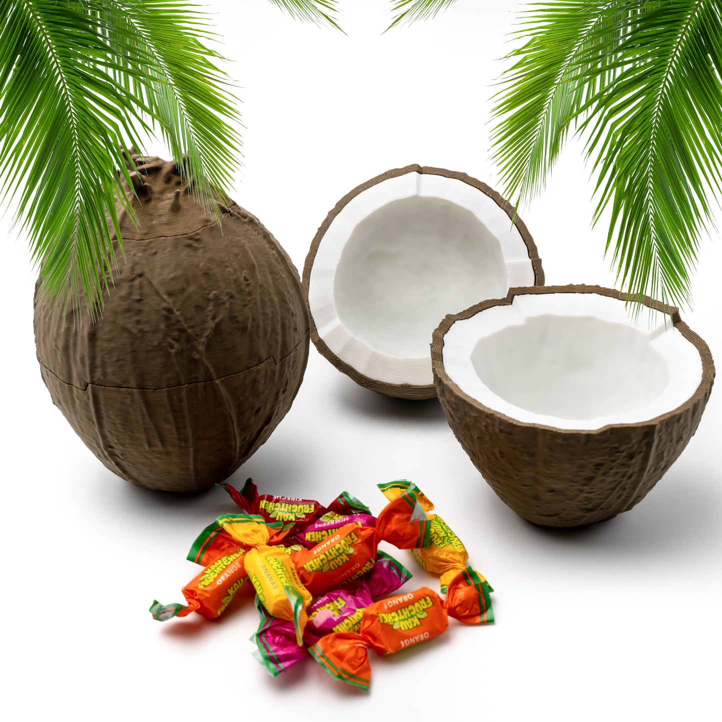 Snack Kokosnuss Schälchen