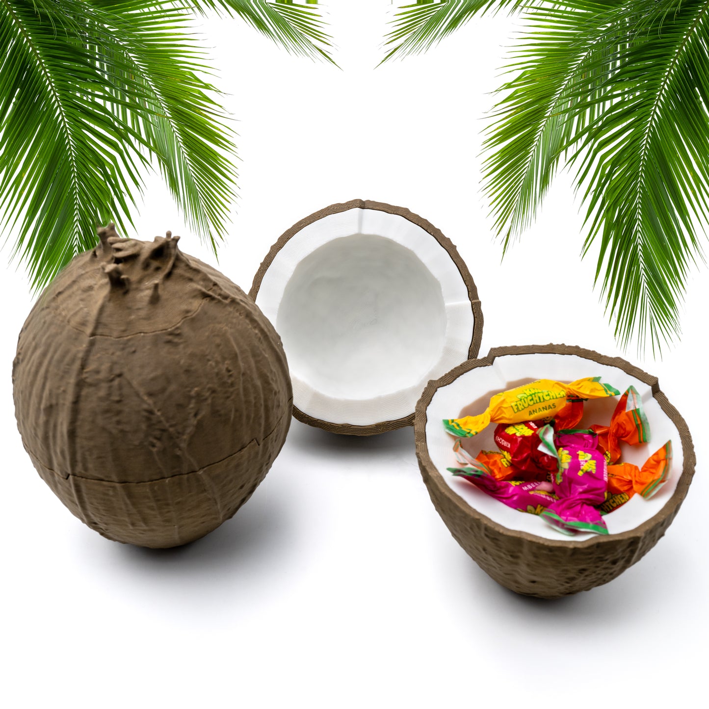 Snack Kokosnuss Schälchen