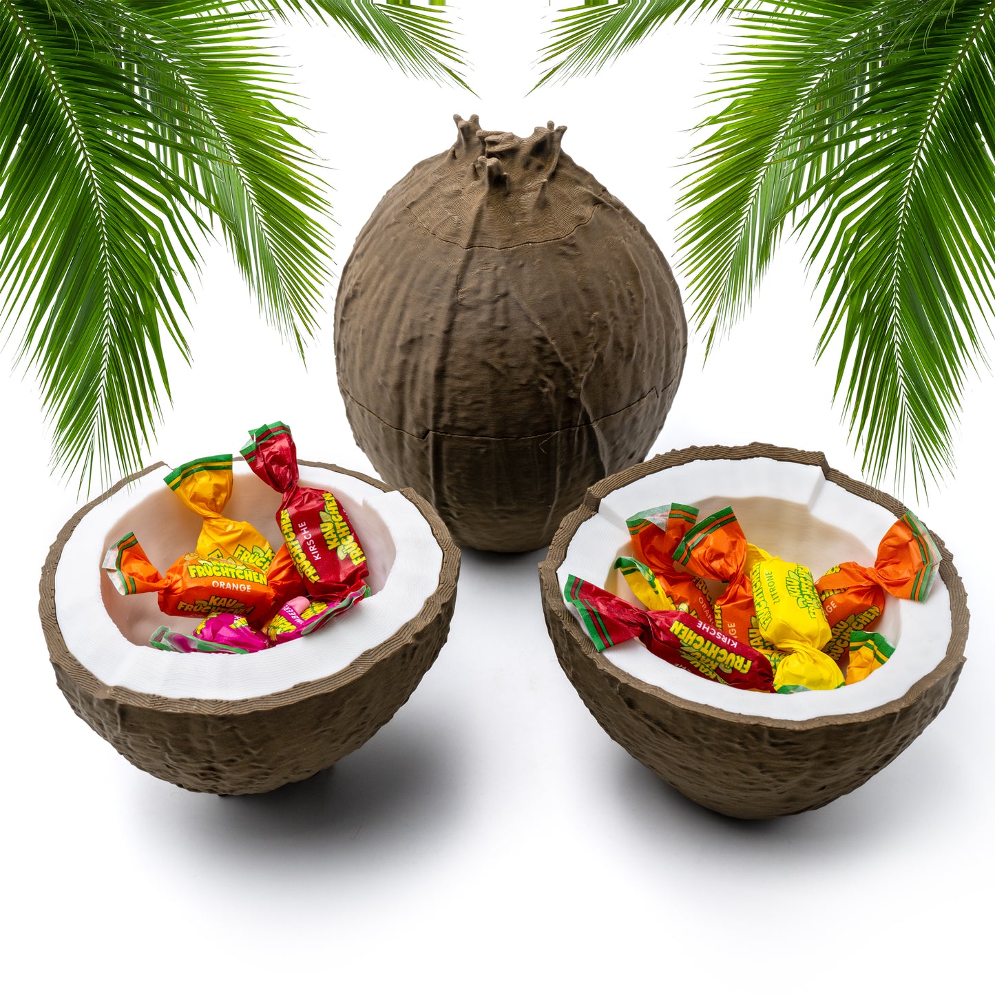 Snack Kokosnuss Schälchen