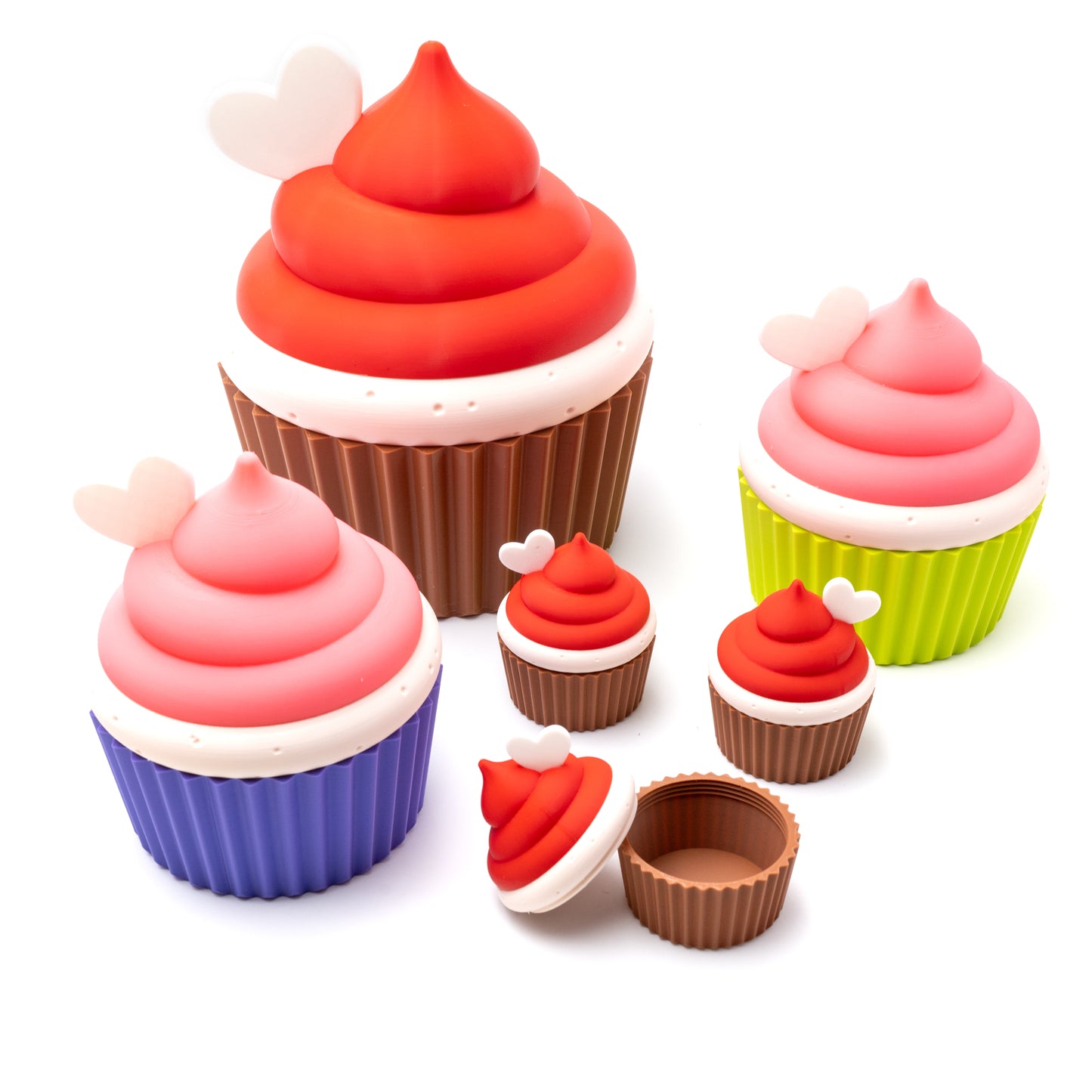 Geschenkbox im Muffindesign