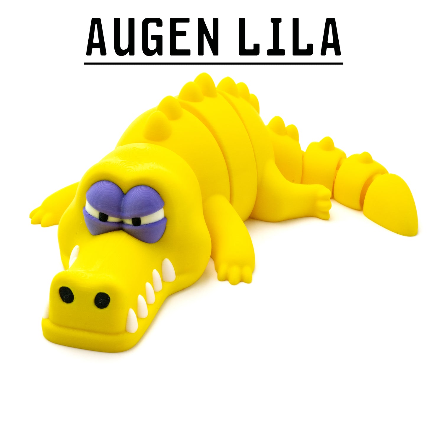 großes Flexi-Krokodil in fröhlichen Farben für gute Laune!