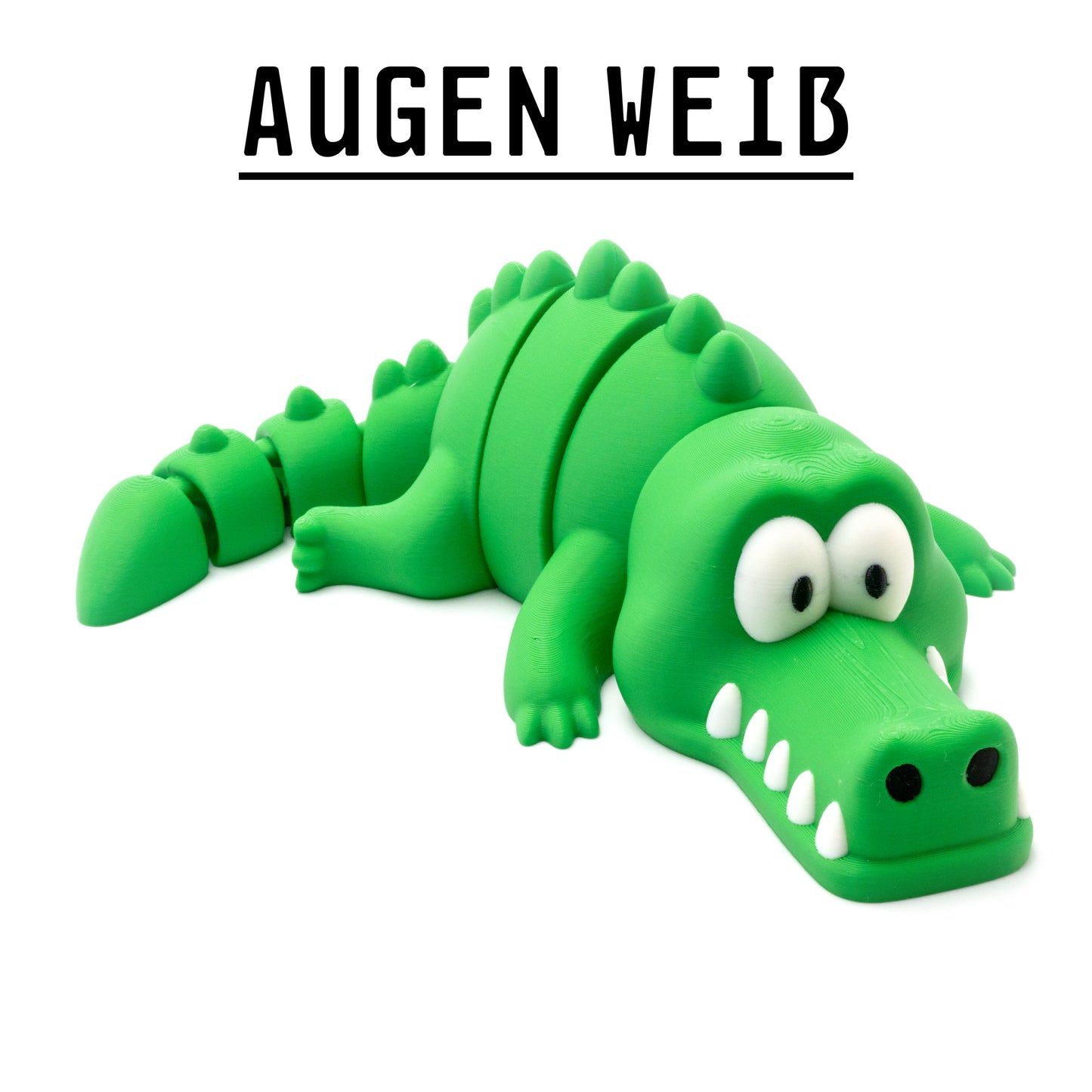 großes Flexi-Krokodil in fröhlichen Farben für gute Laune!
