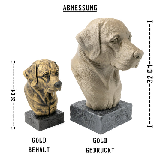 Edle Retriever-Büste – Ein stilvoller Blickfang für Hundefans