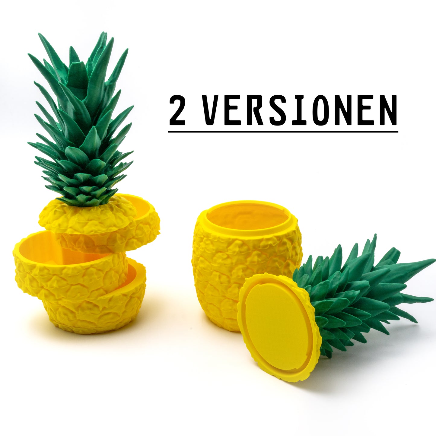 Ananas-Dose – Tropisches Design für Stil und Ordnung