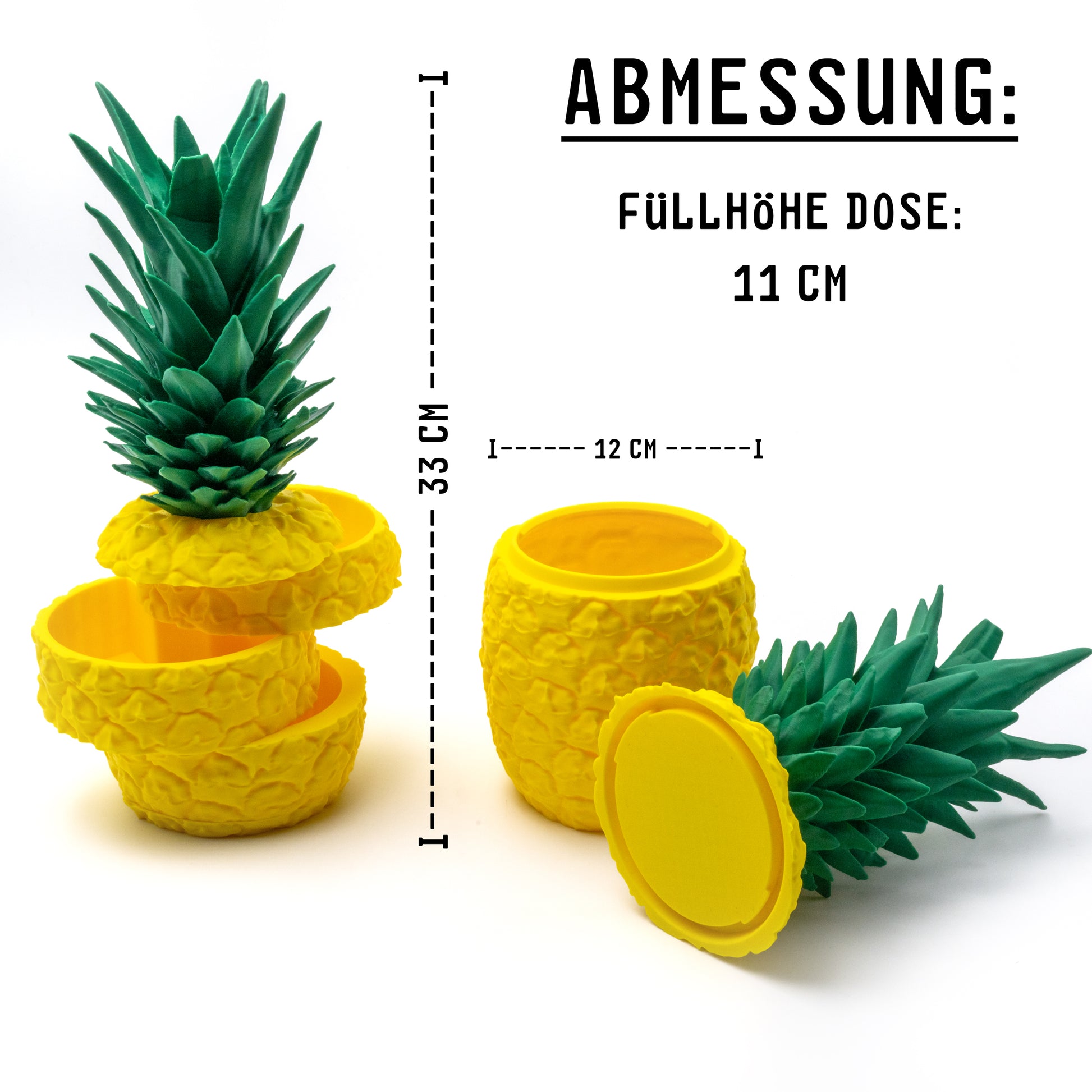 Ananas-Dose – Tropisches Design für Stil und Ordnung – vL